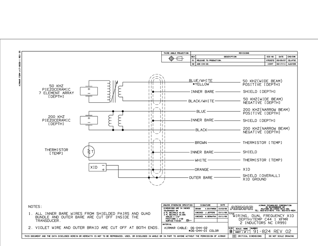 Airmar Transducer Wiring Diagrams - Wiring Diagram