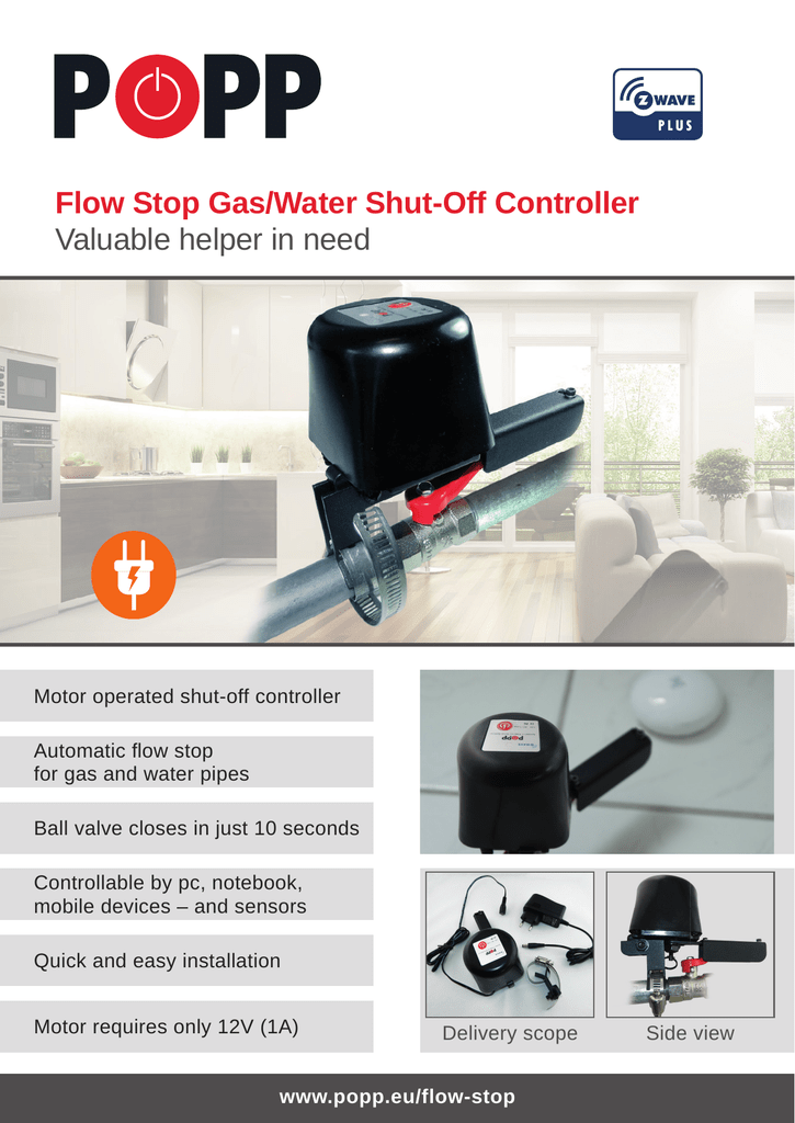 Flow Stop Gas Water Shut Off Controller Valuable Helper In Need Manualzz