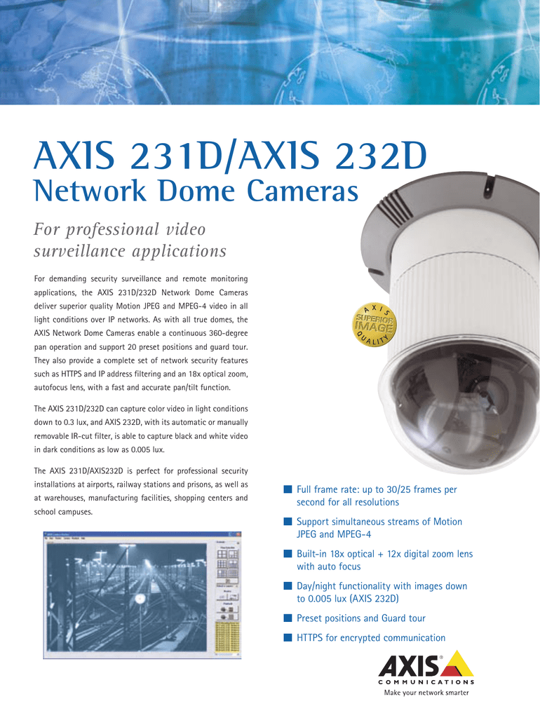 axis 231d 