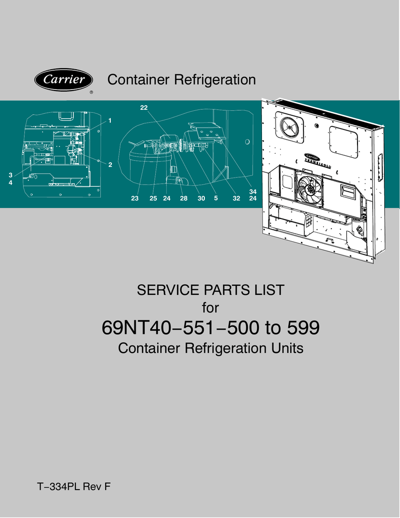 Carrier Transicold 30s Wiring Diagram - Wiring Diagram