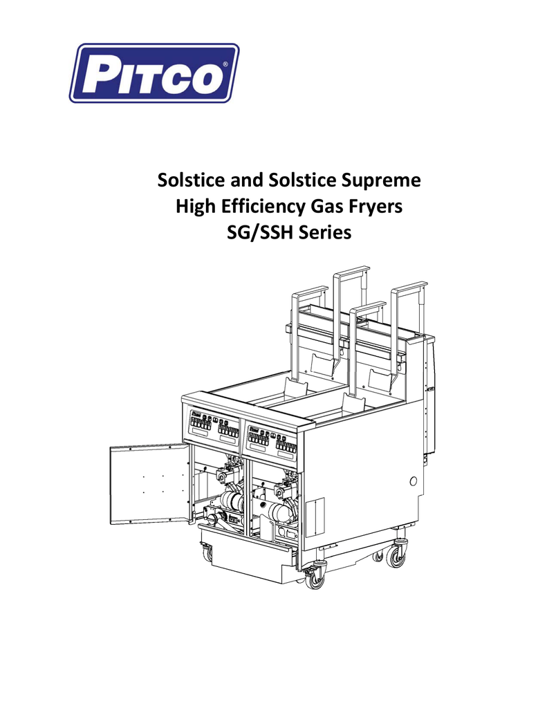 Solstice And Solstice Supreme High Efficiency Gas Fryers Sg Ssh Series Service Manual Manualzz