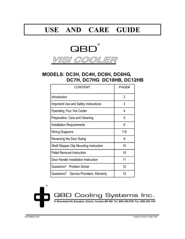 Visi Cooler Qbd Manualzz