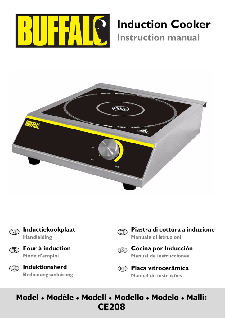 Induction Cooker Instruction manual Manualzz