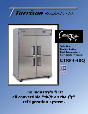 coldtech commercial refrigerator and freezer manual