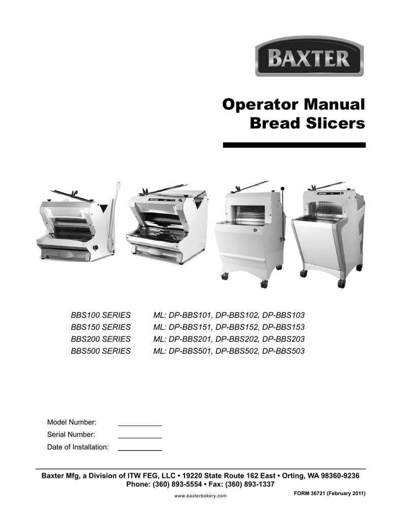 Manual Bread Slicers - Bread Slicing Machines - Sibread