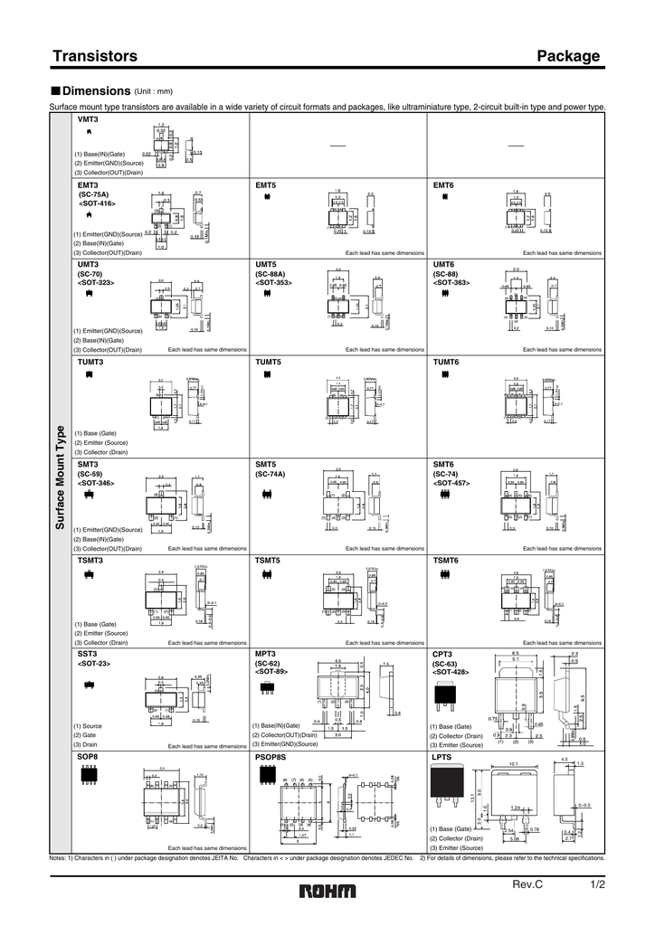 Транзистор размеры. Транзисторы sot346. Размеры SMD транзисторов. Can package Transistor. S346 Datasheet.