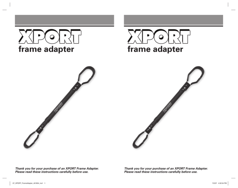 xport trunk bike rack manual