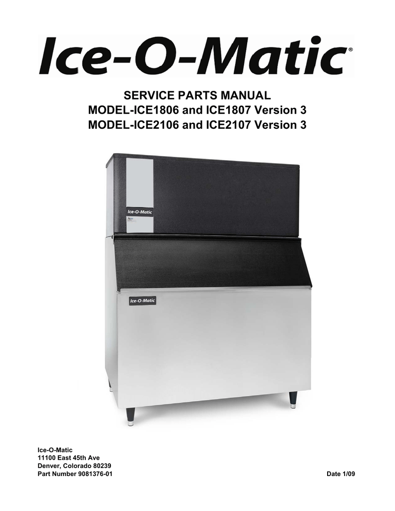 Ice O Matic Ice1806v3 Ice1806 Ice2106v3 Ice2107 Ice1807v3 Ice2106 Ice1807 Ice2107v3 Ice1800 Ice2100 User Manual Manualzz