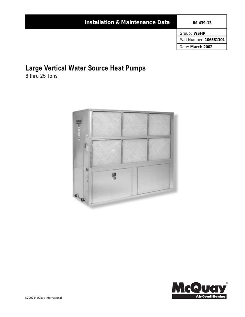 McQuay LMS Installation & Maintenance Data Manualzz