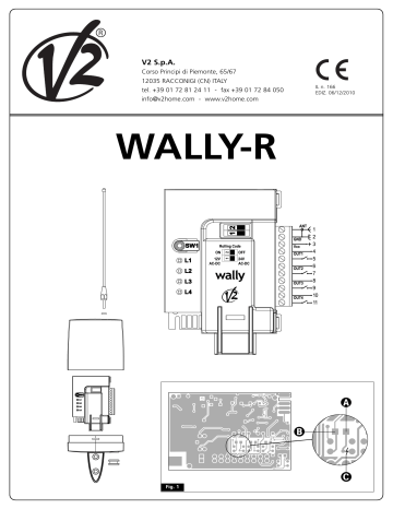 V2 Elettronica V2 Wally-R Receiver Owner's Manual | Manualzz