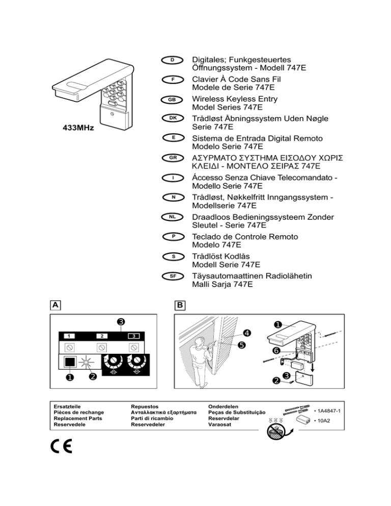 Chamberlain Liftmaster 747e De Handleiding Manualzz