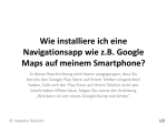 Navigationsapp Google Maps Bedienungsanleitung