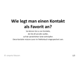 Telefon - Favoriten hinzuf&uuml;gen