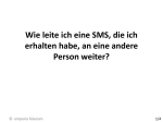 emporia SMS Weiterleitung Anleitung