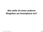 Smartphone Benutzerhandbuch: Klingelton &auml;ndern