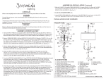 Foyer Light Willow Park 3-Light Installation Instructions