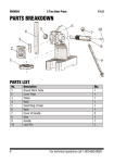 Power Fist 8604654 2 Ton Arbor Press Manuel utilisateur