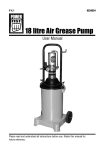 Power Fist 8254534 5,000 PSI Air-Operated Grease Pump Owner's Manual