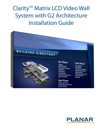 Clarity Matrix LCD Video Wall System with G2 Architecture Installation