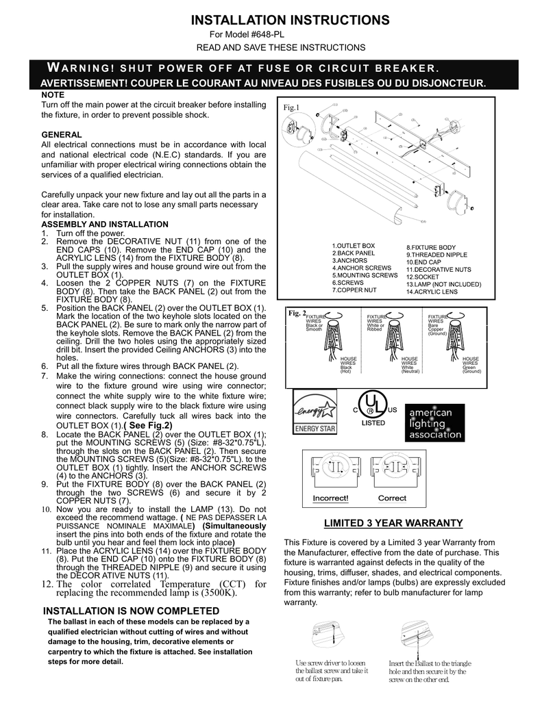 Installation Instructions W Manualzz Com