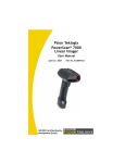 Linear Imager PowerScan 7000 User Manual