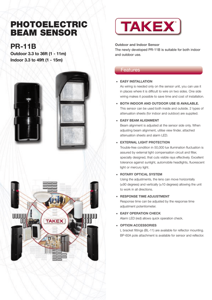 Photoelectric Beam Sensor Pr 11b Features Manualzz