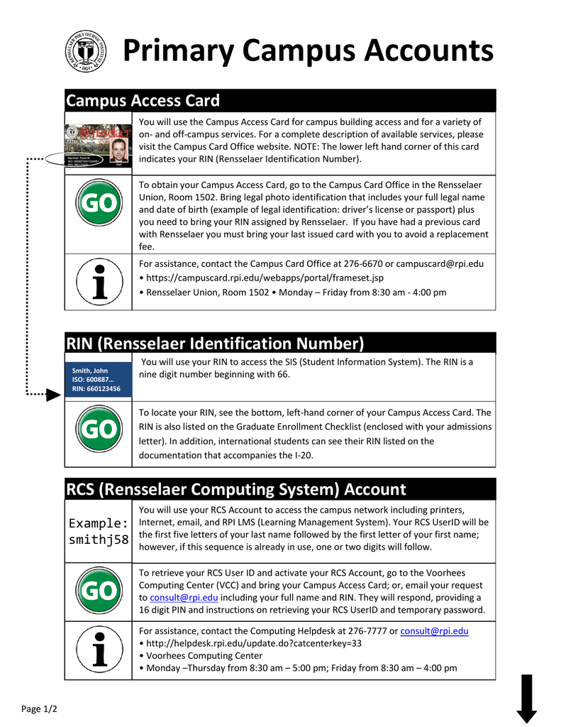 Campus Access Card Manualzz Com