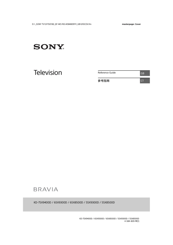 Sony 55 inch HDR Smart TV User Manual Manualzz