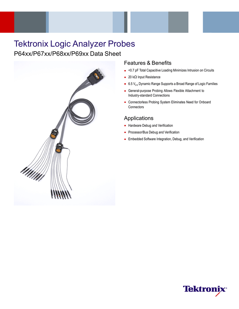 Tektronix P6980 High Density Differential Logic Analyzer Probe for sale online 