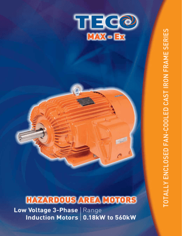 Ex Hazardous Area Motors Low Voltage 3, Teco 3 Phase Induction Motor Wiring Diagram Pdf