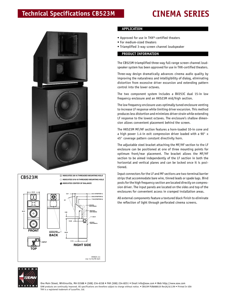 eaw cinema speakers