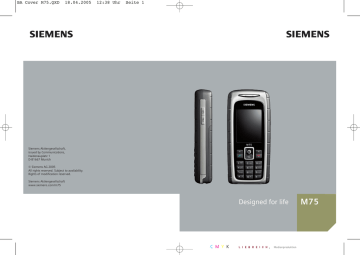 Siemens M75 Owner Manual | Manualzz