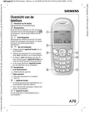 siemens a70