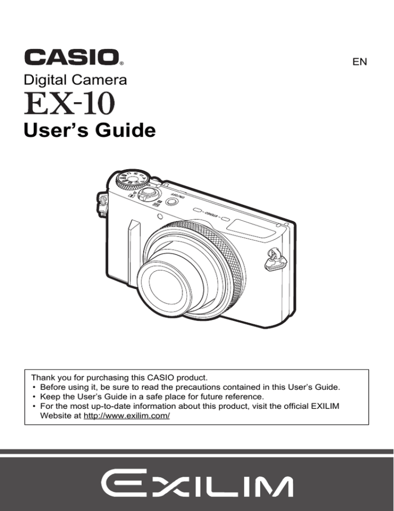 Casio Ex 10 User S Guide Manualzz Casio Ex 10 User S Guide Manualzz