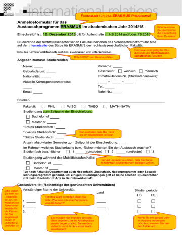 HILFE UM DAS FORMULAR AUSZUF LLEN | Manualzz