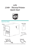 UPS 2348+ Thermal Printer Quick Start