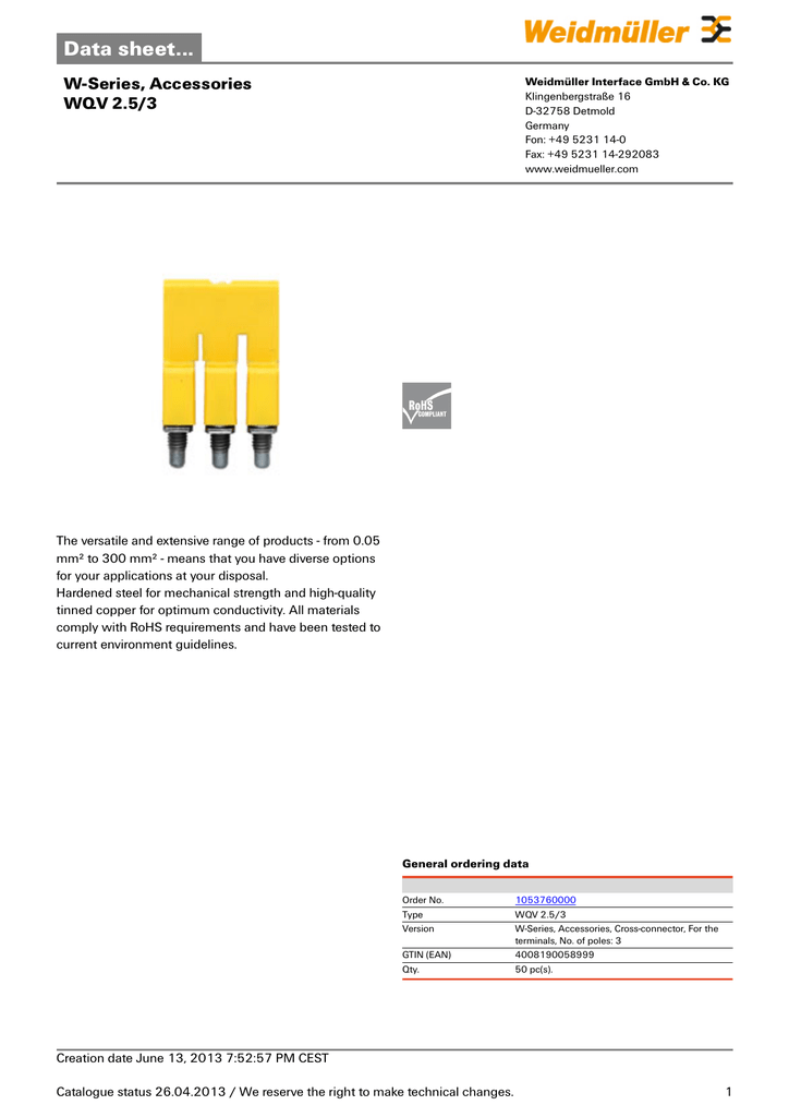 data sheet w series accessories wqv 2 5 3 manualzz manualzz