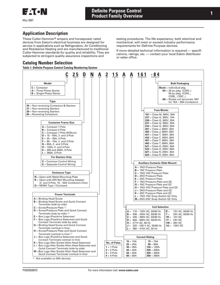 Definite Purpose Control 1 Product Family Overview Manualzz