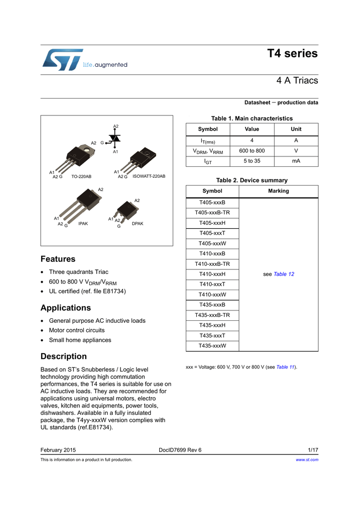 T405 600t схема включения