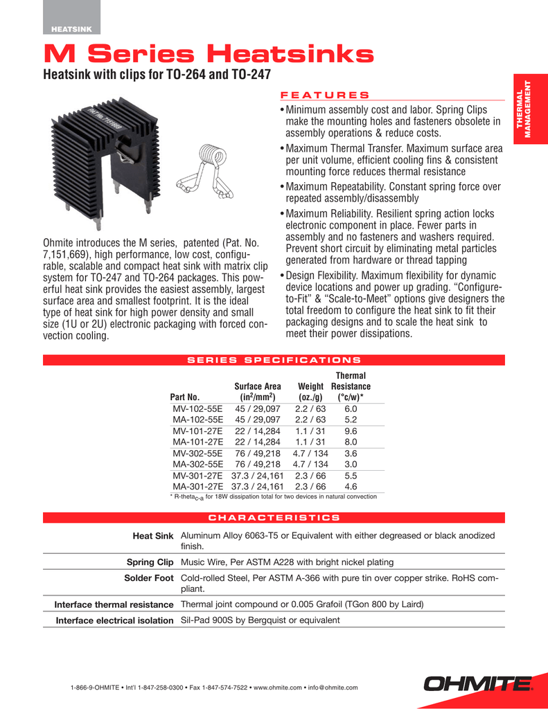 5 Items MA-102-41E,Heat Sink Passive TO-247/TO-264 Thru-Hole Black Anodized 