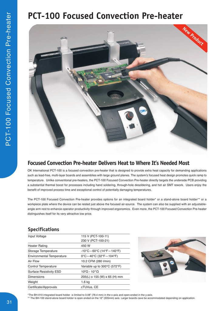 Pct 100 Focused Convection Pre Heater Er At He Manualzz