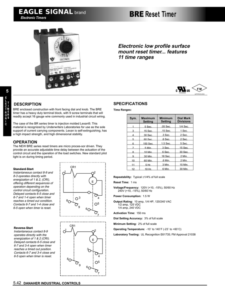 Reset Timer EAGLE SIGNAL brand 5 | Manualzz