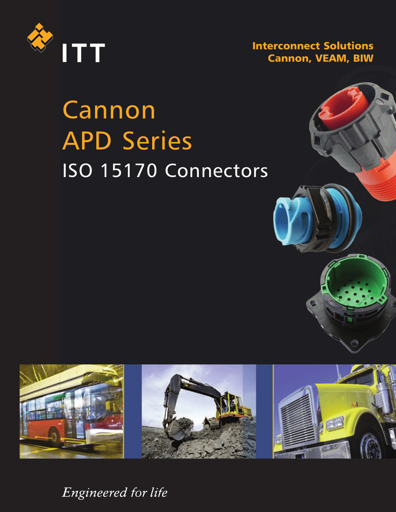 Cannon Apd Series Iso Connectors Interconnect Solutions Manualzz