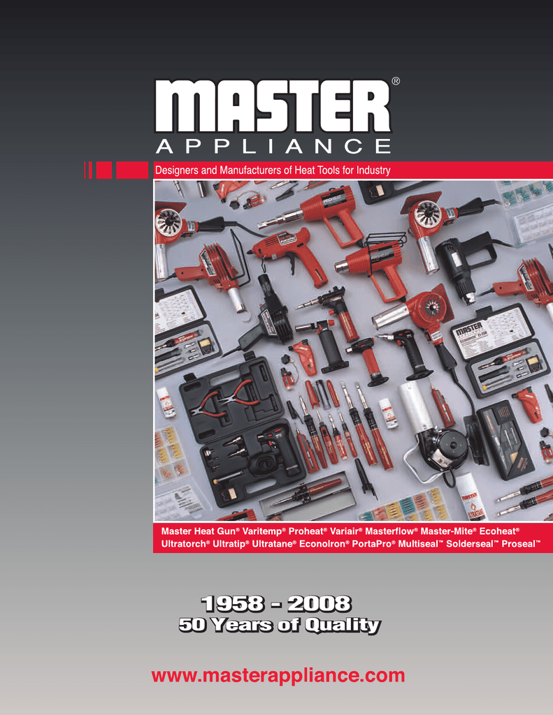 MASTER APPLIANCE Heat Gun ProHeat Quick-Touch 1000-F 16 CFM USA PH-1000