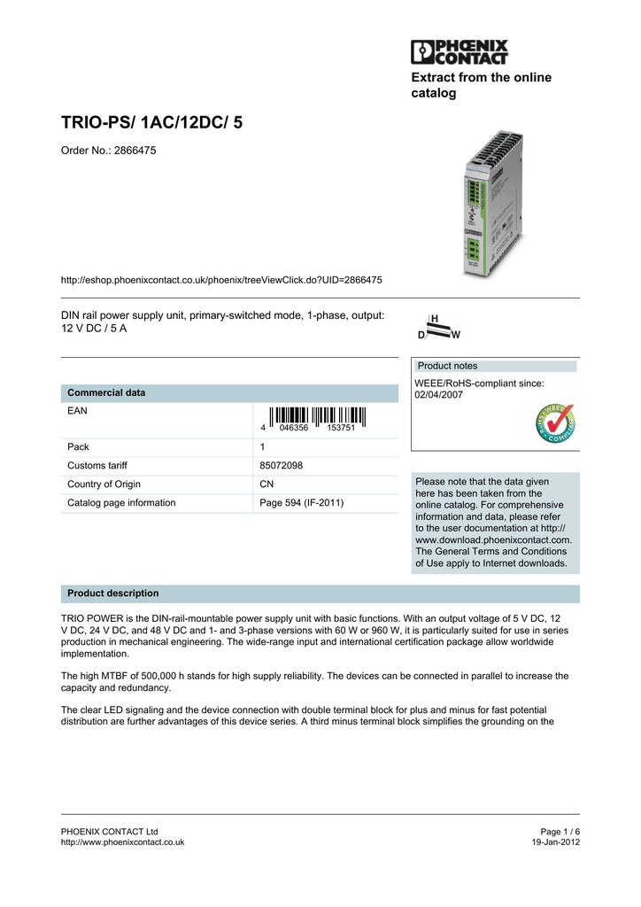 output: 48 V DC//2 A input: 1-phase Primary-switched STEP POWER power supply for DIN rail mounting STEP-PS// 1AC//48DC//2