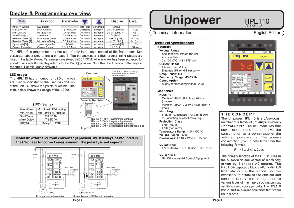 Дисплей программа. Unipower HPL 530 инструкция. Hpl403 Unipower инструкция на русском. Hpl110, Unipower 8 a Motor load Monitor ошибки. Unipower инструкция по эксплуатации на русском языке.