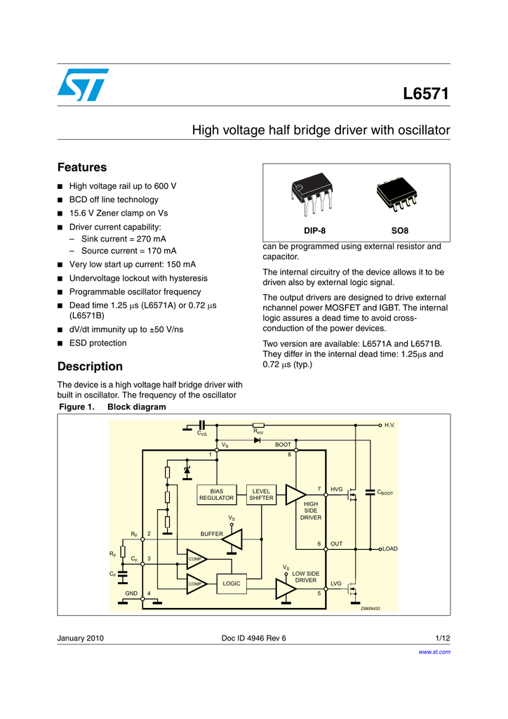 L6571a схема включения