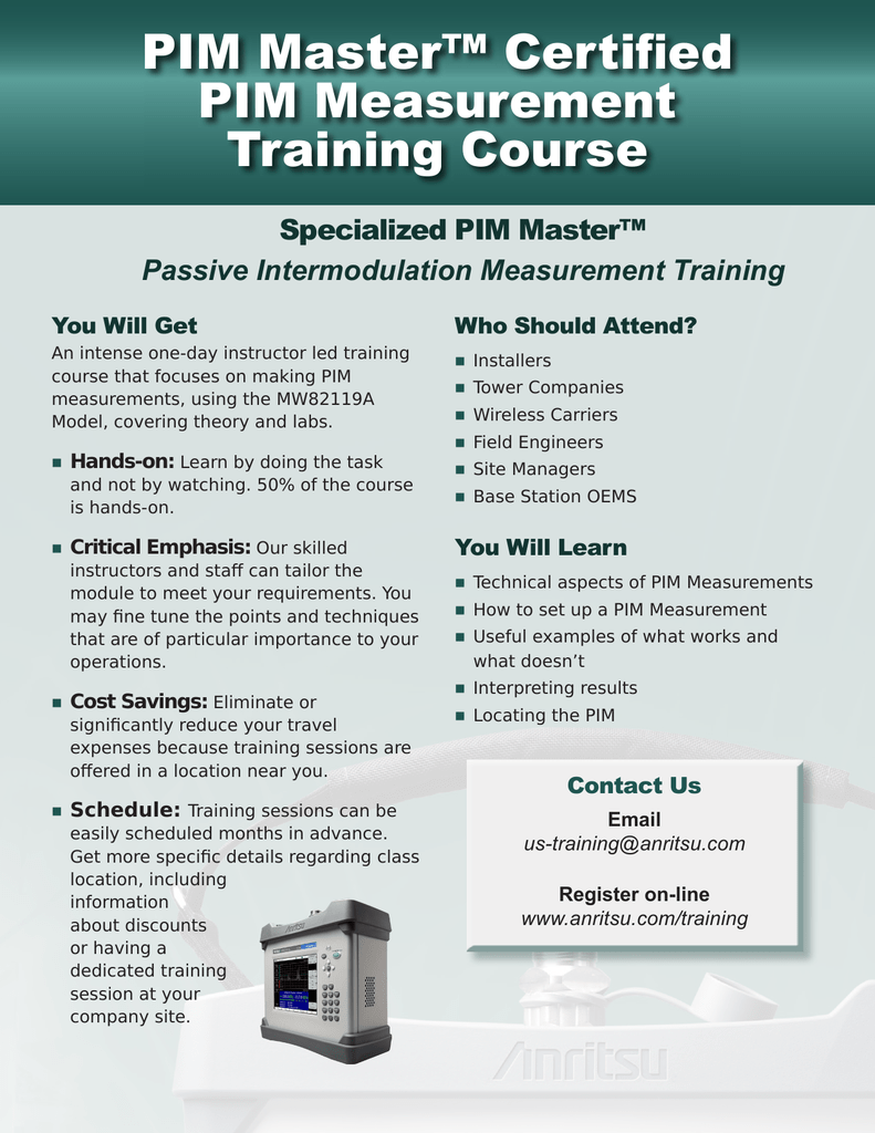 Pim Certification Training Concealfab Inc
