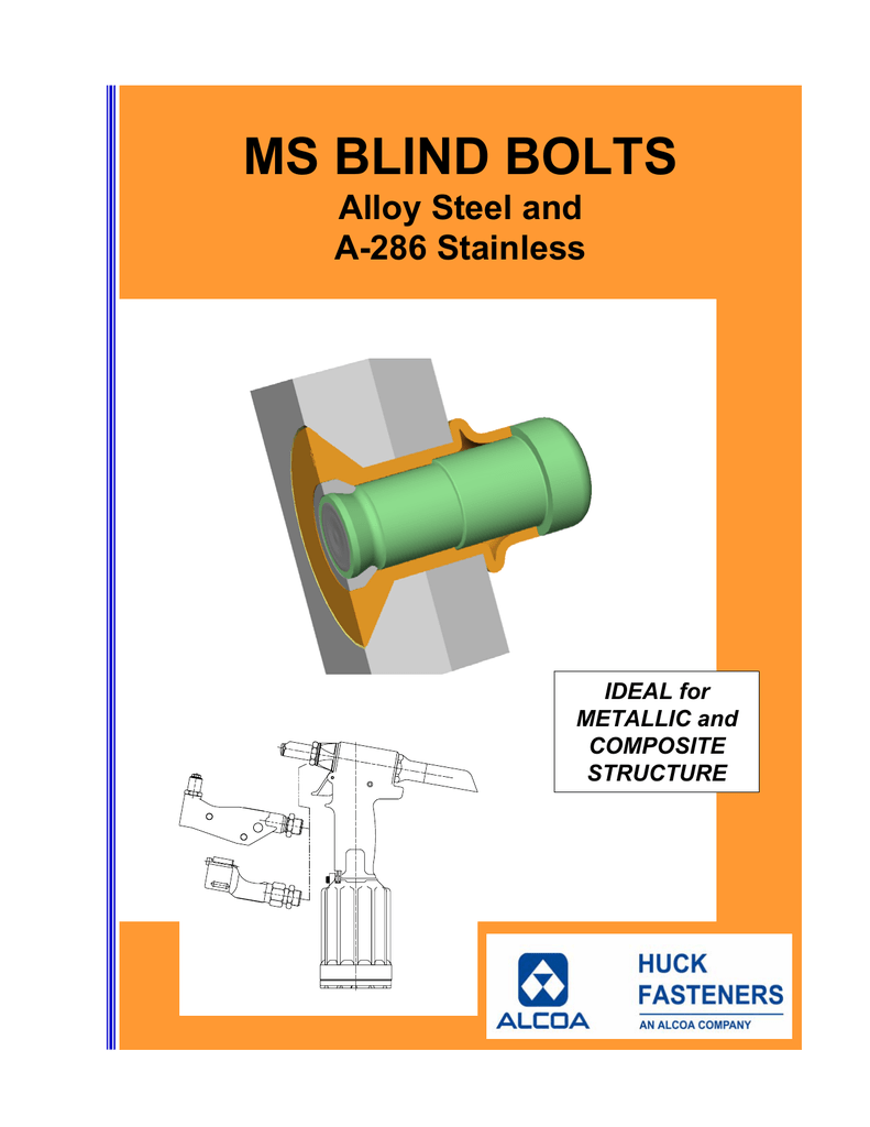 Ms Blind Bolts Alloy Steel And A 286 Stainless Ideal For Manualzz