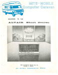 MITS ALTAIR 8800 Short Course Manual | AI Chat &amp; PDF